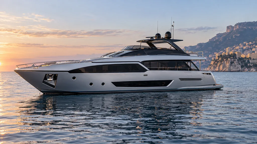 Riva 90 Argo sur la côte de Monaco