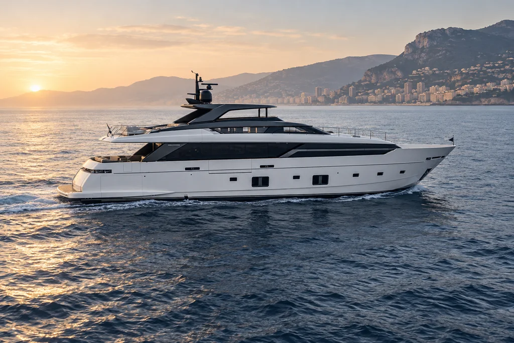 Sanlorenzo SL120 Asymmetric sur la côte de Monaco