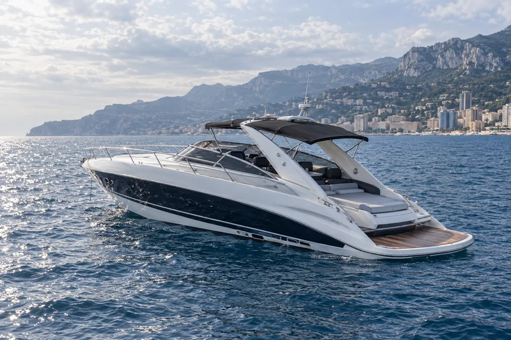 Sunseeker Superhawk 43 sur la côte de Monaco