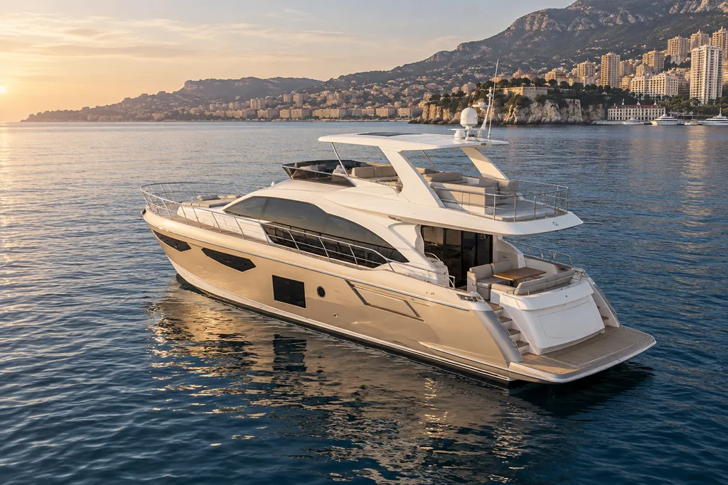 Azimut 60 Fly on the Monaco coast